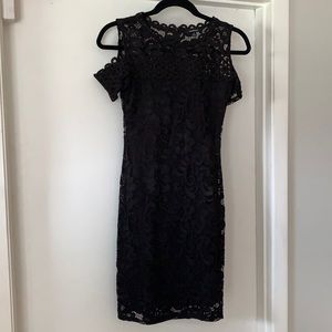 Lace black dress